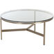 Flato 35.5 X 16.25 inch Antique Brass Coffee Table
